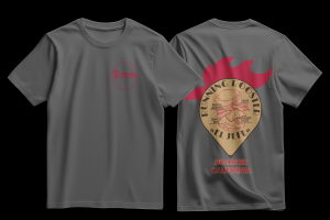 Дизайн майки в ресторан Running Rooster.