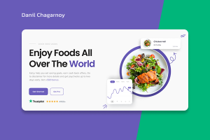 Eatly — лендинг сервиса доставки еды