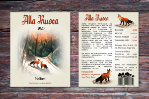 Этикетка для вина Atta Rusco