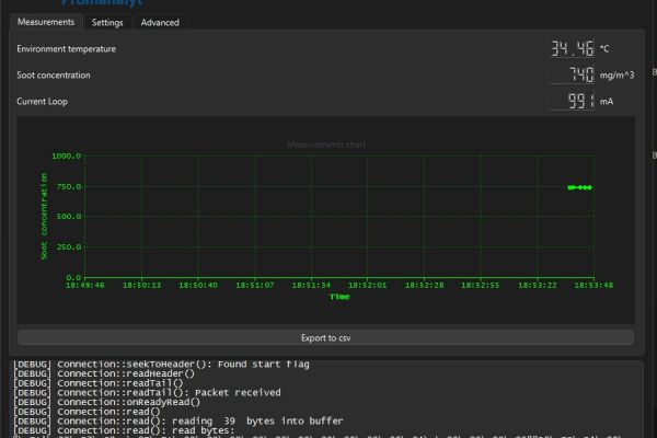 Windows-клиент для устройства измерения концентрации пыли