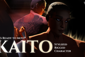 Стилизованный 3D-персонаж с ригом и анимацией для анимационного проекта