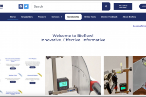 Сайт для продажи услуг биомеханики гребли.
