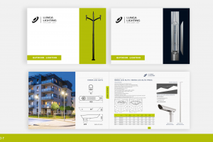 Фирменный стиль для компании, занимающейся наружным освещением