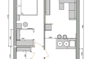 Квартира - студия 45 кв.м.