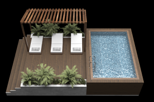 3д визуализация бассейна для частного дома