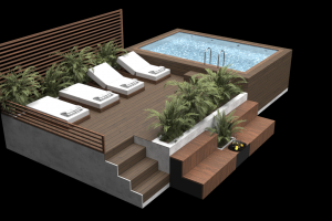 3д визуализация бассейна для частного дома