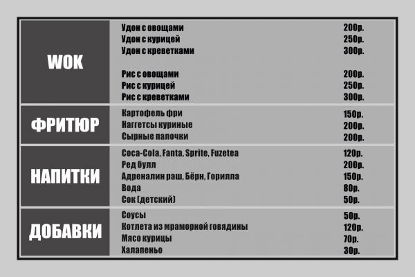 Дизайн баннер для кафе