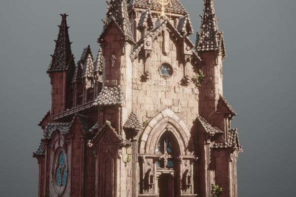 Часовня. Игровая модель в фэнтези сеттинге.