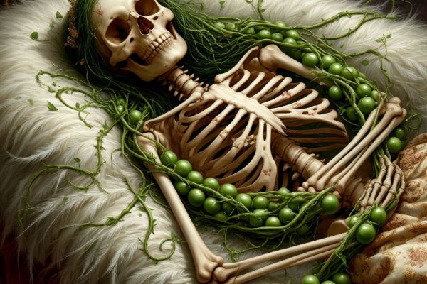 Арт к мрачной сказке «Принцесса на горошине» — переосмысление»