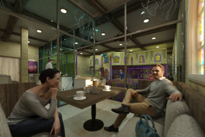 Проект игрового пространства в ресторане