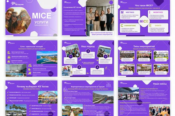 Дизайн презентации MICE услуг