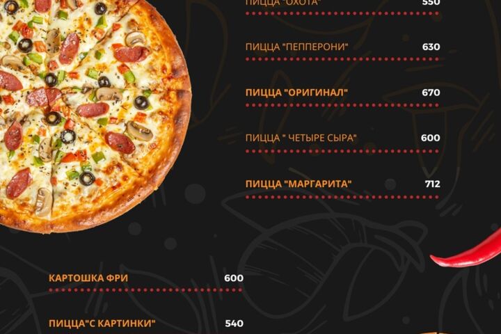 Разработка меню для вашего бизнеса