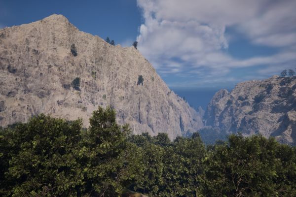 Разработка окружения для игры (горный сеттинг)