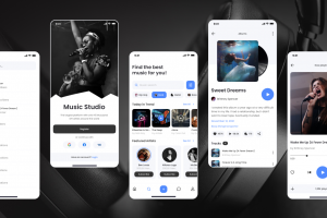 Разработка дизайна мобильного приложения авторской музыки Music Studio