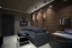 2-комнатная квартира в темных тонах