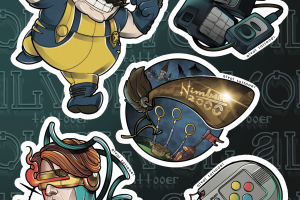 Дизайн стикеров с версткой для печати