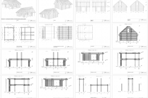 Дом Оцилиндрованное бревно естественной влажности d=200 мм