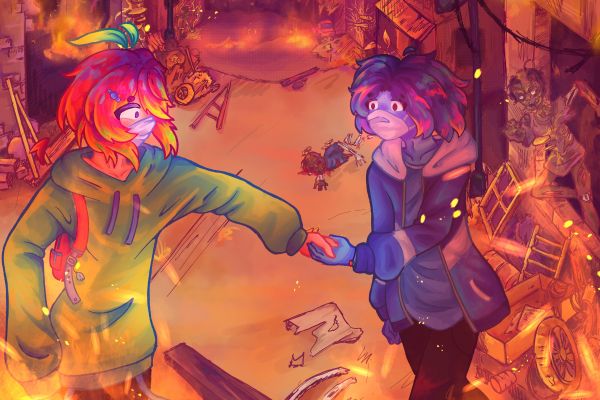 Арт на конкурс про зомби апокалипсис