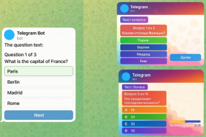 Telegram BOT Эрудит . Множество тем с разным количеством вопросов в тесте  (3/6/15 вопросов)