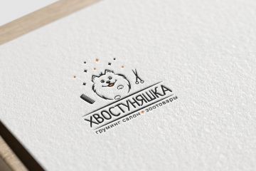 Логотип груминга, зоо магазина