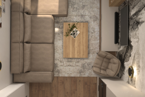 дизайн интерьера кухни-гостиной