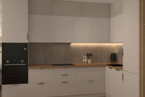 дизайн проект кухни-гостиной