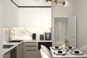 дизайн проект кухни-столовой