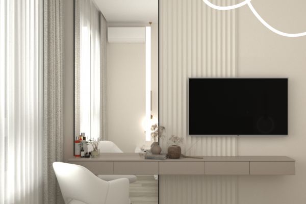 дизайн интерьера спальной комнаты