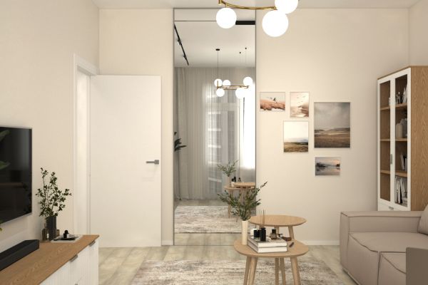 дизайн проект гостиной комнаты