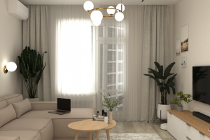 дизайн проект гостиной комнаты