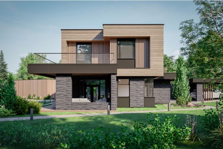 Архитектурное проектирование индивидуального жилого дома (стадия Эскиз) - 5513721