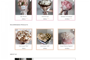 Веб-дизайн для цветочного магазина " Floral Palace"