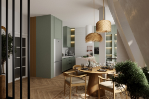 Дизай-проект двухуровневой квартиры