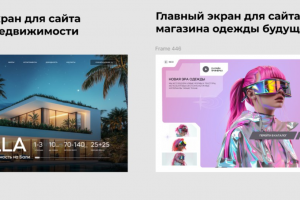 Главные экраны для сайтов