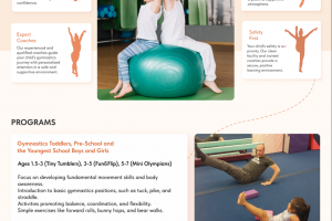 Сайт для для детской школы гимнастики