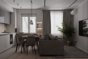 Полный дизайн-проект интерьера квартиры 100 кв.м.