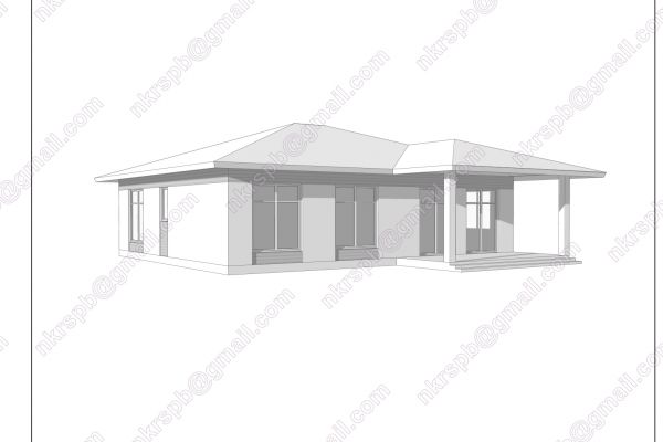Проект дома из ГБ блоков (фрагменты)