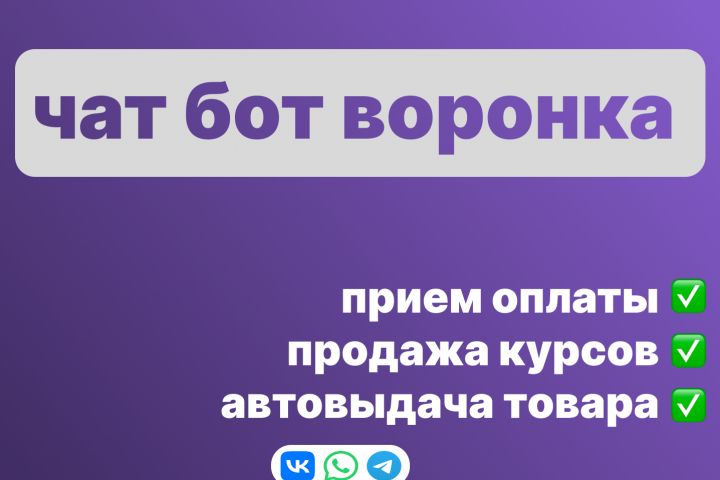 чат бот телеграмм для продажи курсов/услуг с ии - 5518471