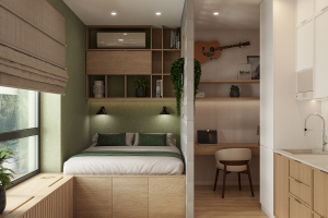 Маленькая квартира в стиле Джапанди