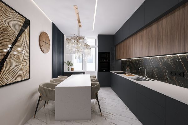 Современная кухня в минималистичном стиле