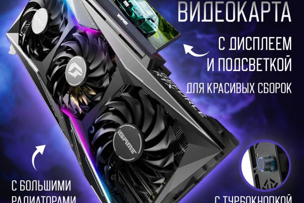 Дизайн продающей карточки видеокарты RTX 3080 для Avito