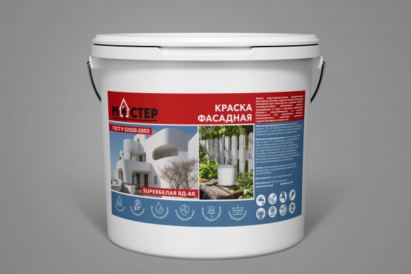 Дизайн этикетки фасадная и интерьерная краска
