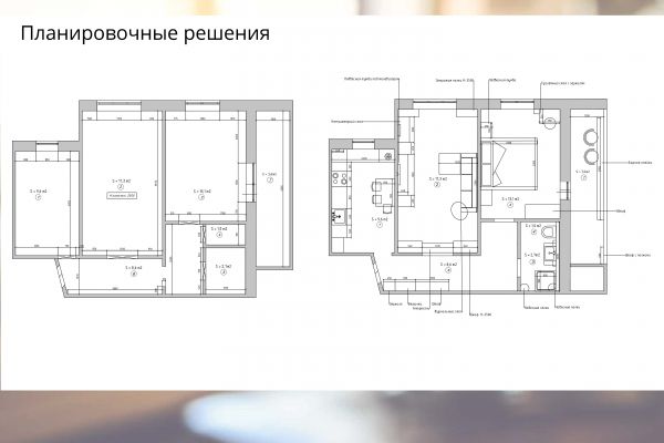 План расстановки мебели в двухкомнатной квартире