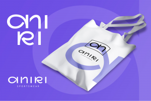 ANIRI разработка логотипа, фирменного стиля и Гайдлайна для бренда спортивной одежды (Германия)