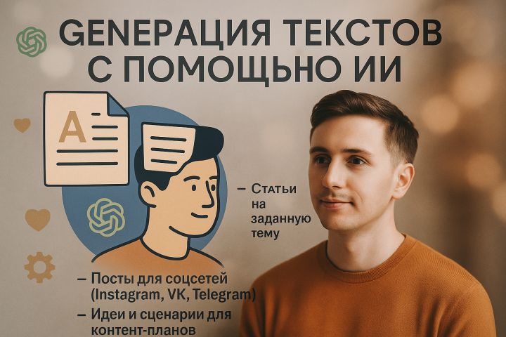 Генерация текстов с помощью ИИ: статьи, посты, описания - 5520734