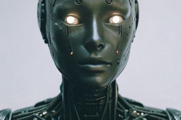 Изображение робота, изображение для рекламы и контента