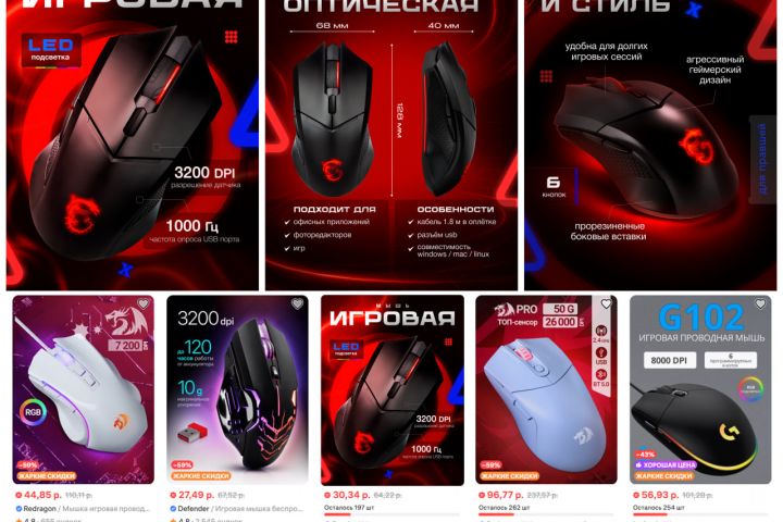 Инфографика для маркетплэйсов - 5522035