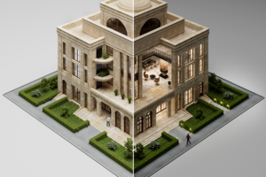 3D графика. Фасад для рекламной презентации