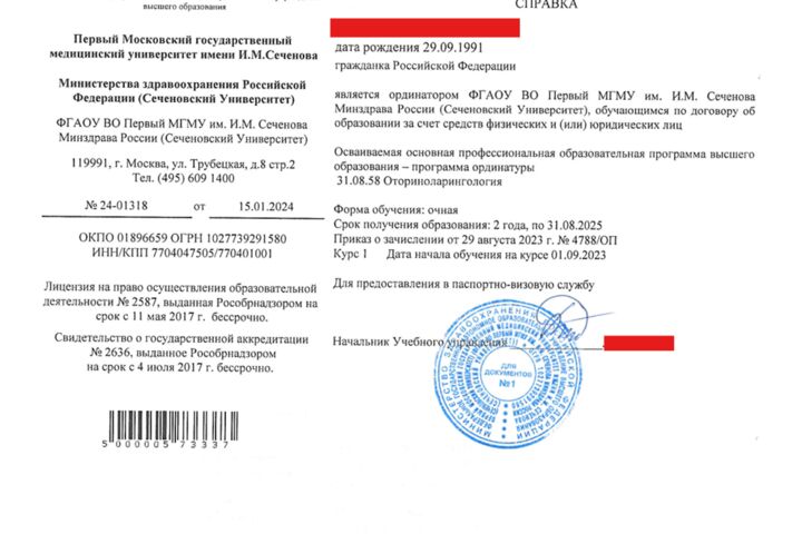 Перевод справок и иных документов