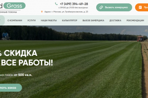 Рулонные газоны, 2016 - 2024.